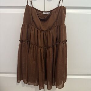 Lucy in the Sky Chocolate Brown Dress